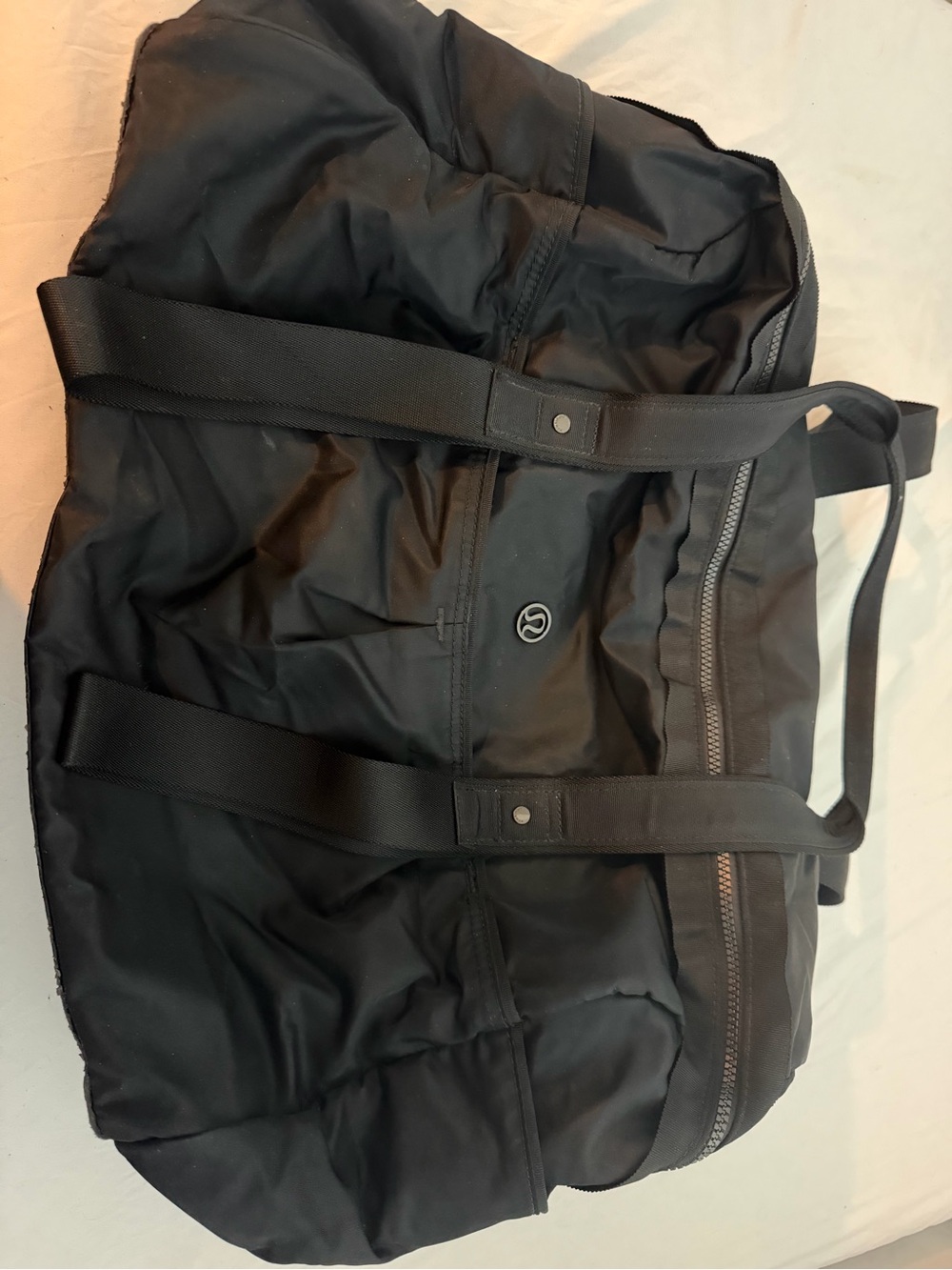 lululemon athletica Black Nylon Duffel Bag